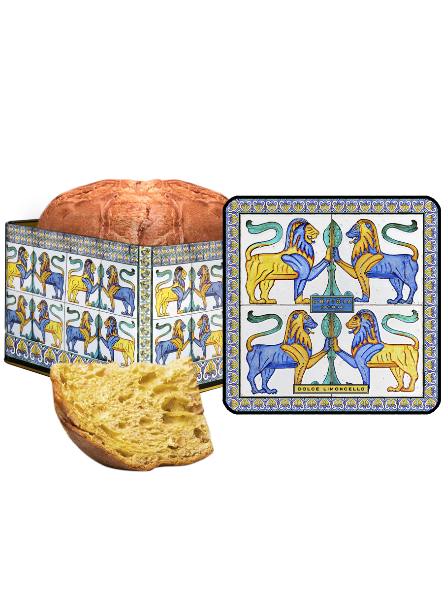 Panettone al Limone 600 gr. in scatola di latta